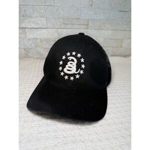 Dont Tread On Me Snake Trucker Hat Black Mesh Snapback Embroidered Cap